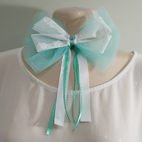 Handmade neck bow tie - Picture 2 of 5